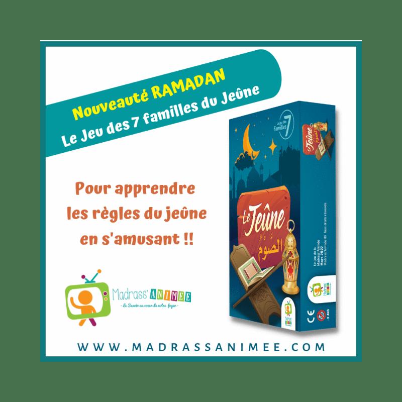 Jeu de Cartes 7 Familles Islam - Apprendre le Jeûne Sana Jeu Islam 3700495400244 Librairie Musulmane Al-imen