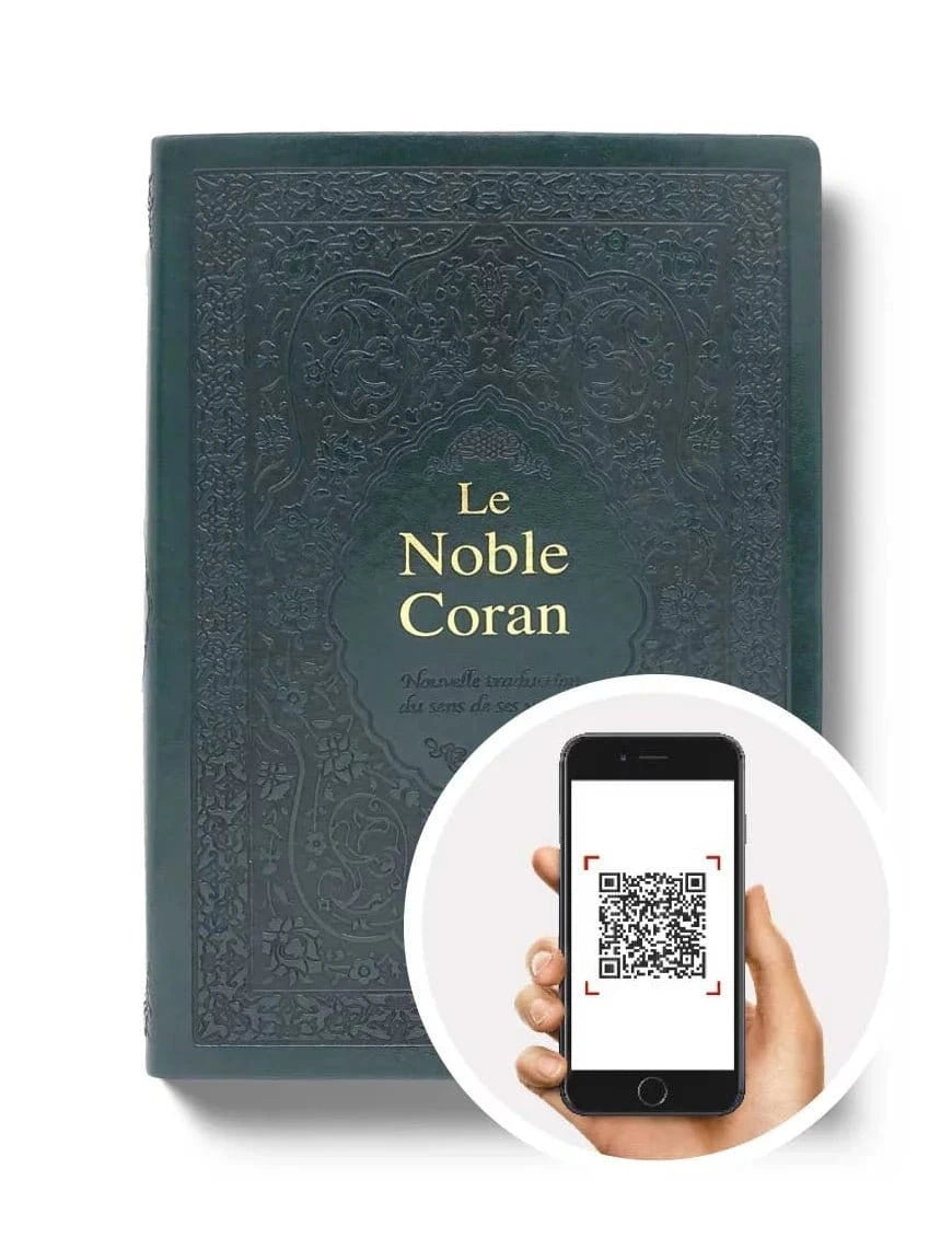 Le Noble Coran Traduction originale avec code qr - Version Bilingue (Français-Arabe) Tawhid Coran Vert Foncé 9782848624389 Librairie Musulmane Al-imen