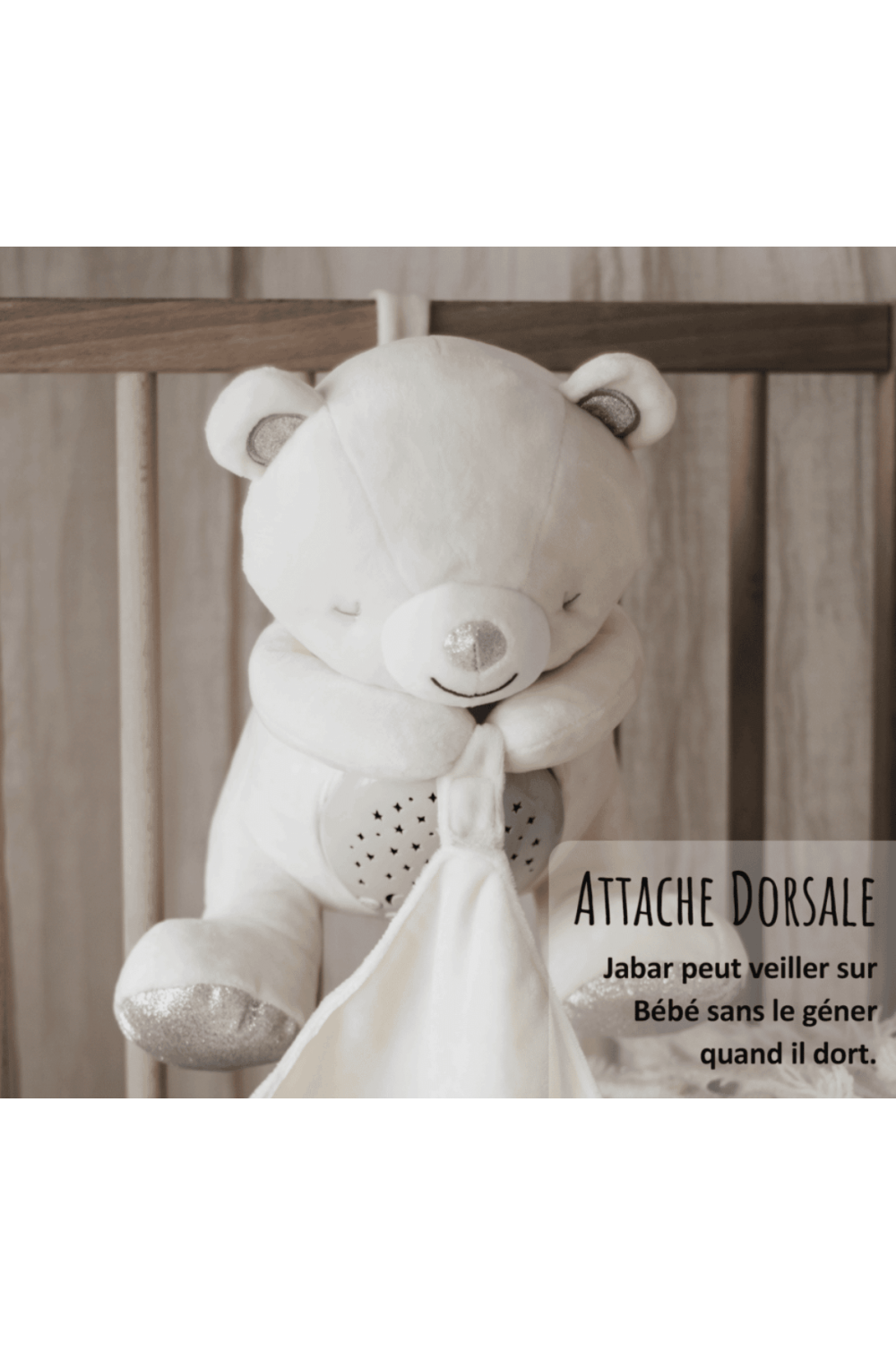 Nounours Jabar - Veilleuse coranique pour enfants avec capteur de pleurs et récitation du Coran Moominins Jeu Islam 770010754077 Librairie Musulmane Al-imen