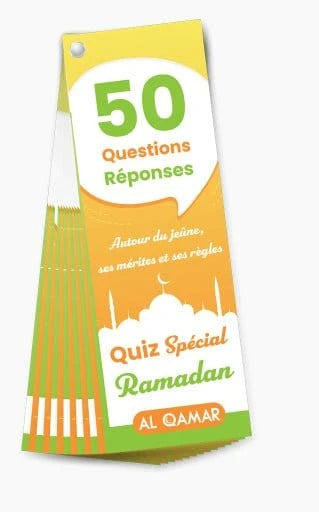 Quiz Spécial Ramadan (50 Questions- Réponses) Al-Qamar Jeu Islam 9782490681242 Librairie Musulmane Al-imen