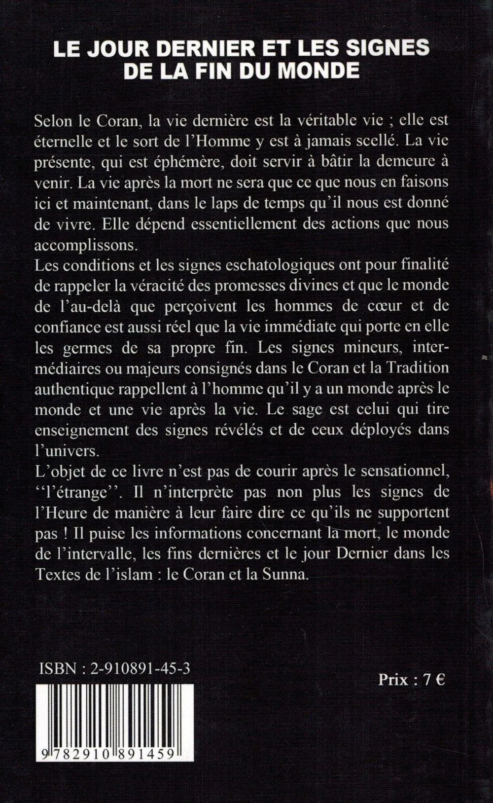 Le jour dernier et les signes de la fin du monde