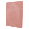 Coran Tajwid - Lecture Warsh en Couverture Cuir Luxueuse (avec index des mots et des sujets), taille : 14x20 cm - Rose Clair