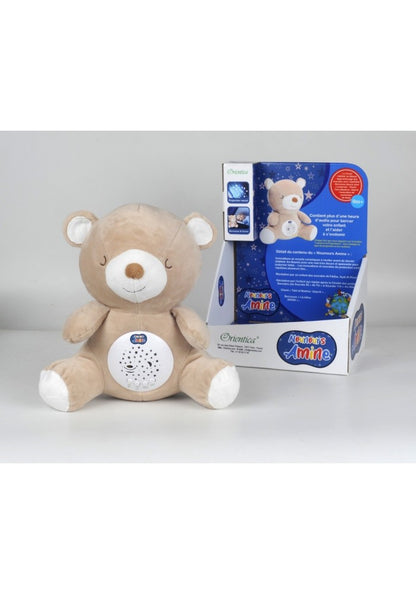 Nounours Amine : Doudou Ourson et Veilleuse Coranique pour enfant musulman et bébé