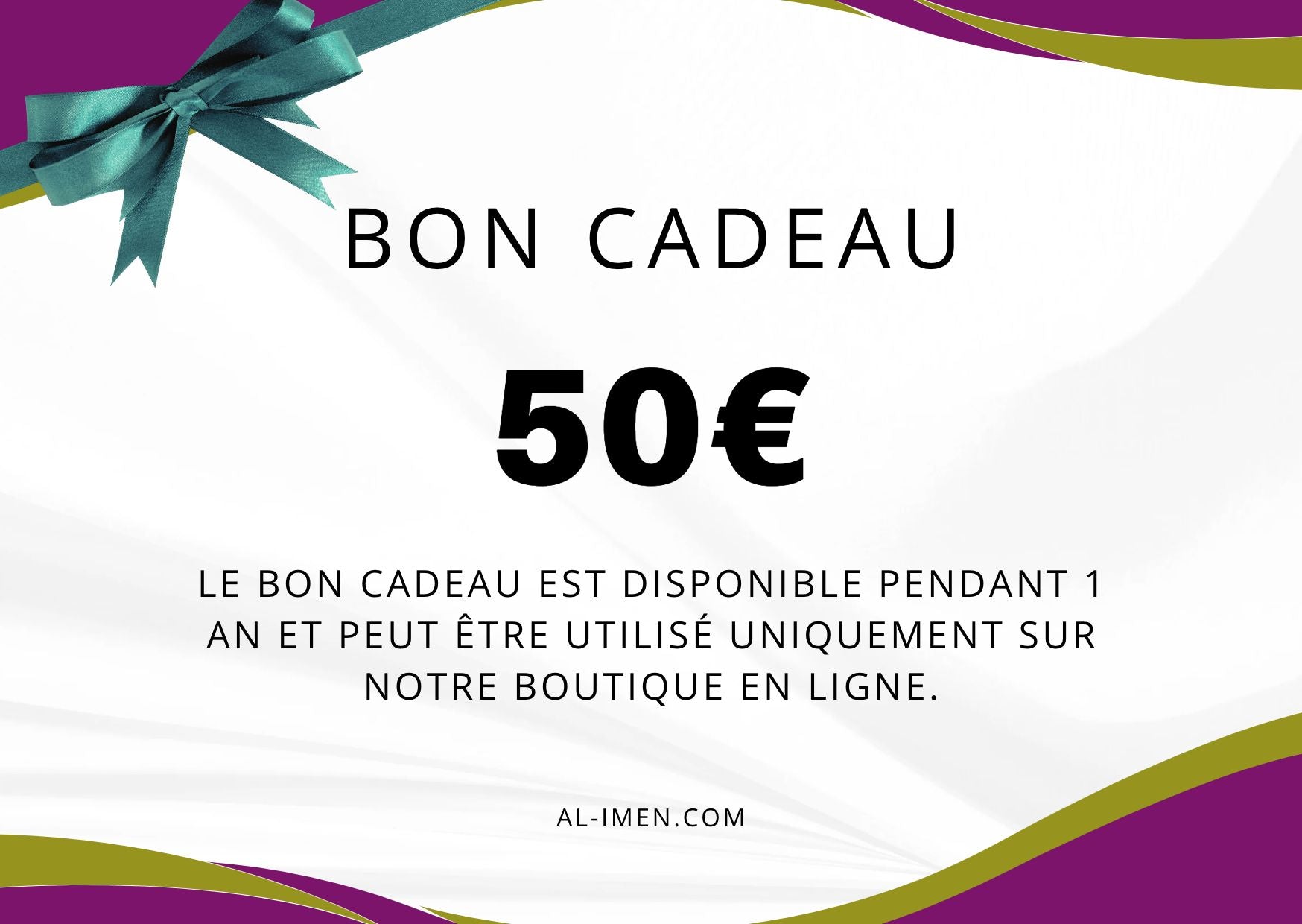 Carte - Cadeau pour Musulman(e)s | Al - imen 10,00€ Al - imen