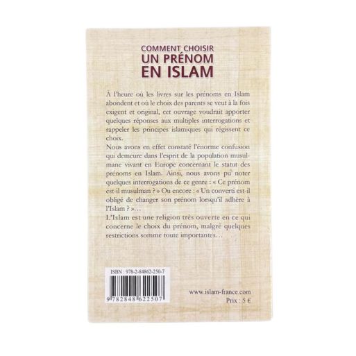 comment choisir un prénom en islam