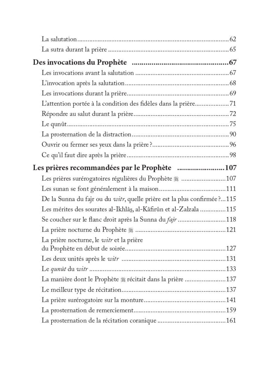 La Description des Prières du Prophète par Ibn Qayyim al - Jawziyya Al - imen