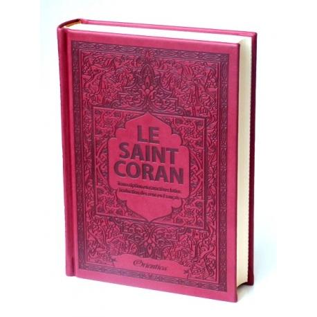 Le Saint Coran - Arabe / Français / Phonétique - Couverture cuir de couleur Bordeaux disponible chez Al - imen