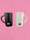 Lot de 2 tasses en céramique pour couple - "Ms. Right & Mr. Right" - Cadeau idéal pour les amoureux Al - imen