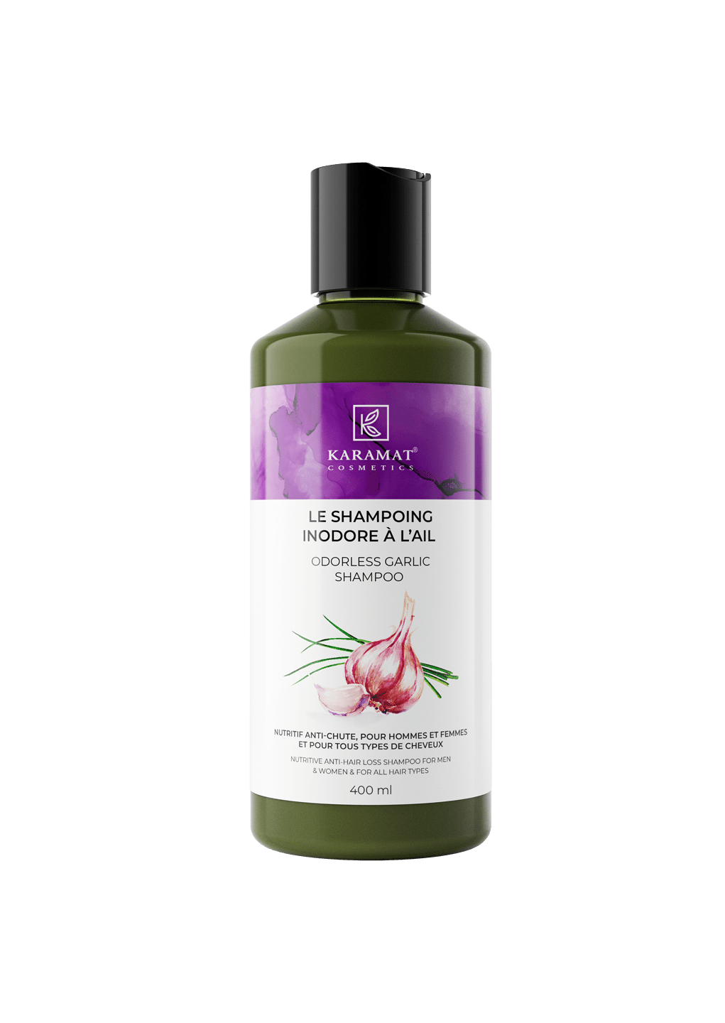 Shampooing à l'ail inodore Karamat Cosmetics 400 Ml Al - imen